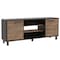Tuhome Kaia Tv Stand for TV's up 55 in. Four Shelves, Three Shelves, Black/Pine RVA3989 - alternate 5